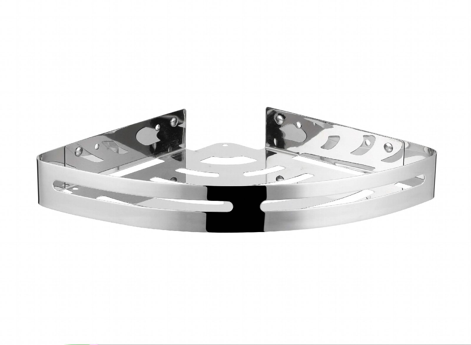 מדף פינתי בהדבקה Set & Stick כסוף דגם 550011