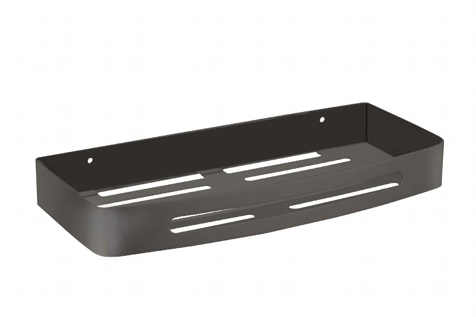מדף למקלחת בהדבקה Set & Stick אפור מטאלי דגם 550016