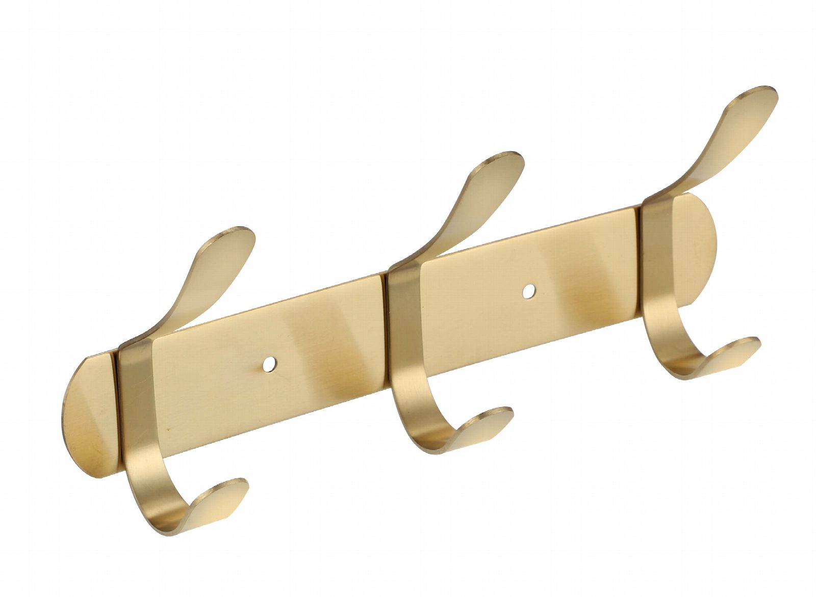 קולב מגבות 3 ווים Set & Stick עגול זהב מוברש דגם 760021