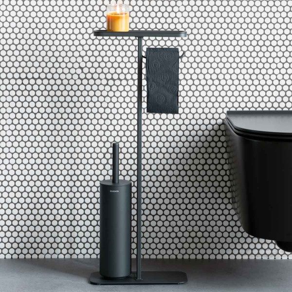 מעמד לנייר טואלט, מברשת אסלה שיער חדש- באטלר Brabantia MindSet